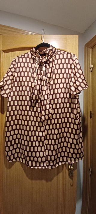 Camisa cuadros geométricos 