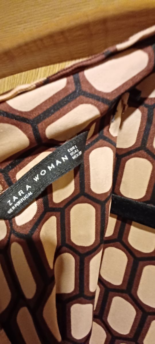 Camisa cuadros geométricos