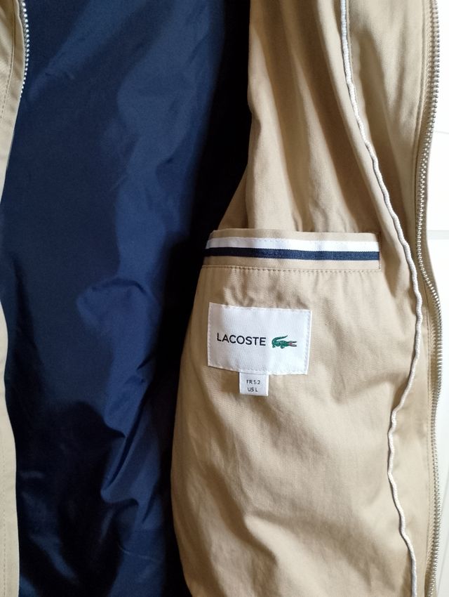 Chaqueta Lacoste beige Harrington