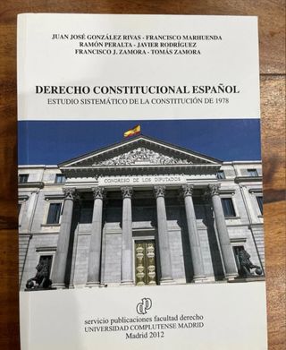 LIBRO DERECHO CONSTITUCIONAL 1° UCM