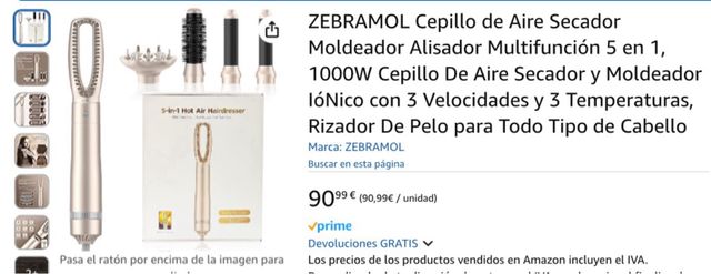 Cepillo de Aire Secador