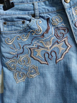 Pantalón vaquero campana vintage.