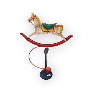 Brinquedo Vintage Pêndulo Cavalo