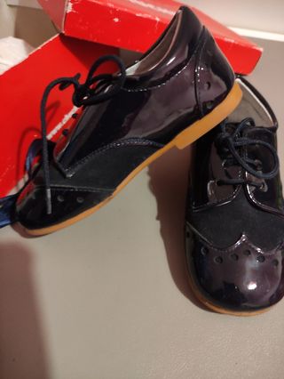 Zapatos inglesitos azul marino talla 25 