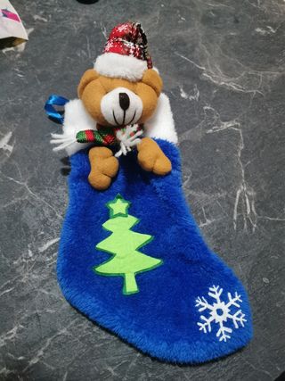 Calza befana/epifania con orsacchiotto 