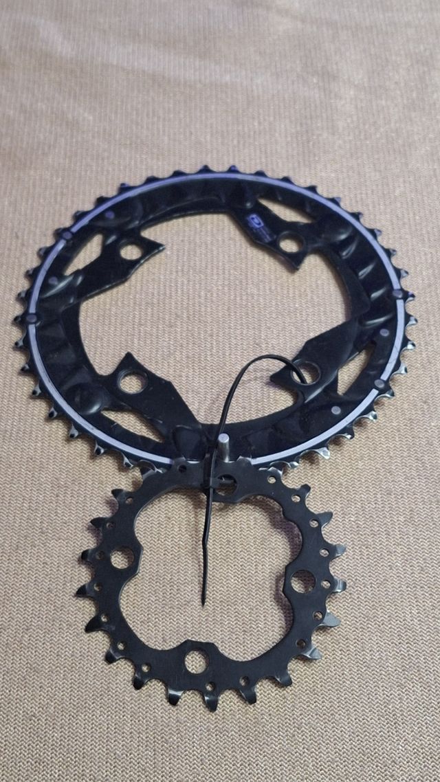 2 plato de bici 22 y 40 dientes