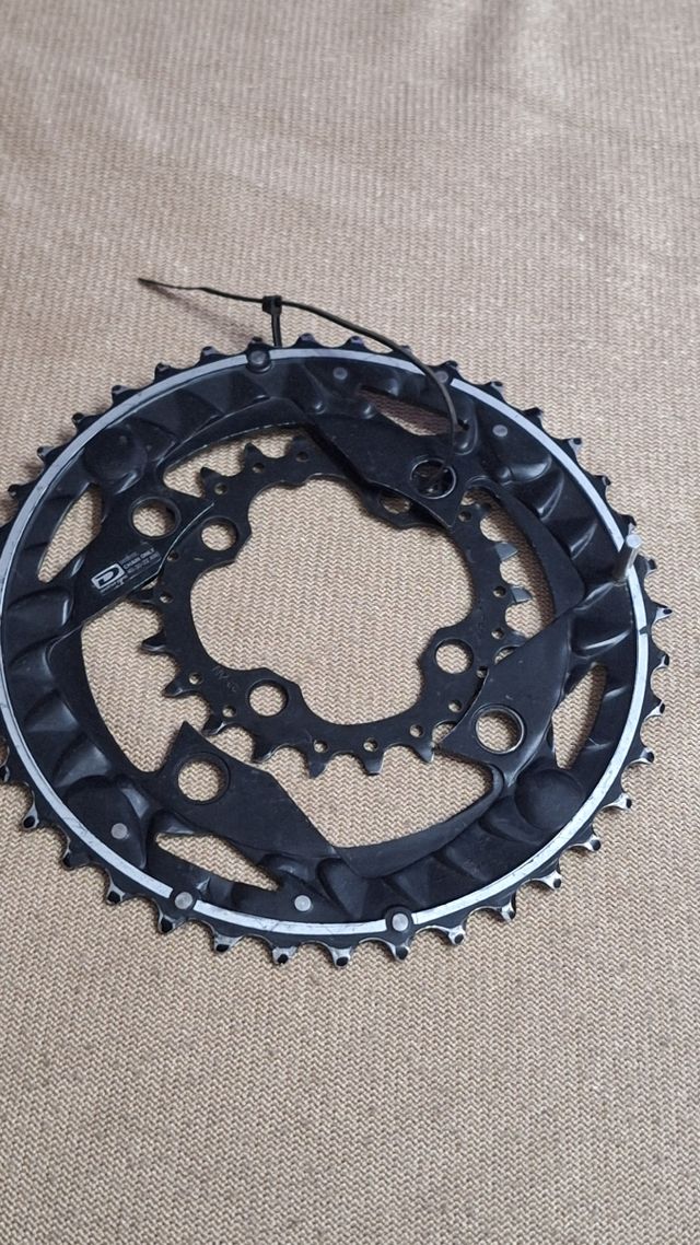 2 plato de bici 22 y 40 dientes