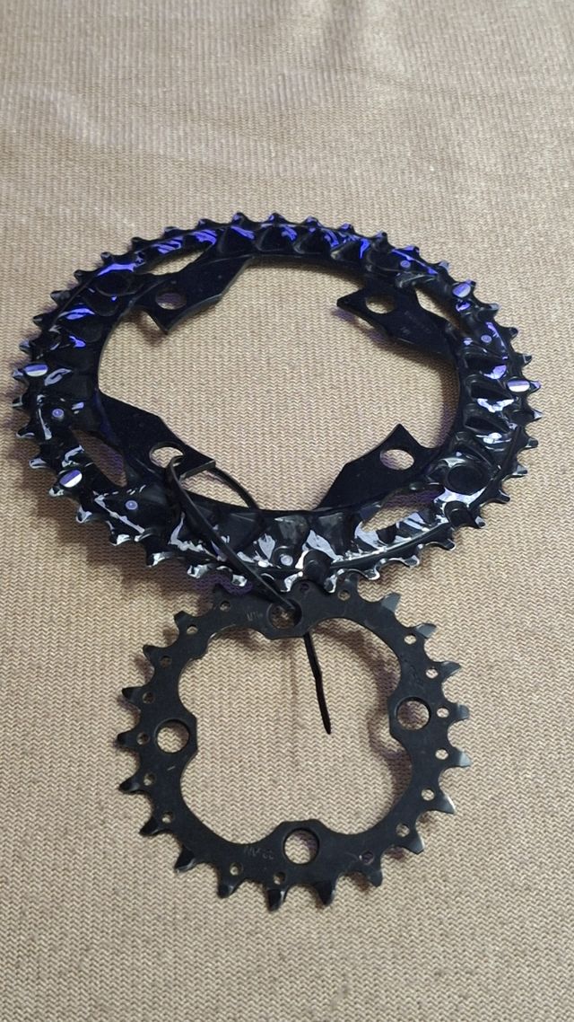 2 plato de bici 22 y 40 dientes