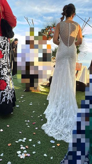 Vestido de novia pedrería ALMA/ ROSA CLARÁ