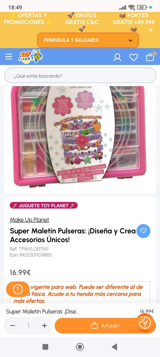 Supermaletin de pulseras nuevo