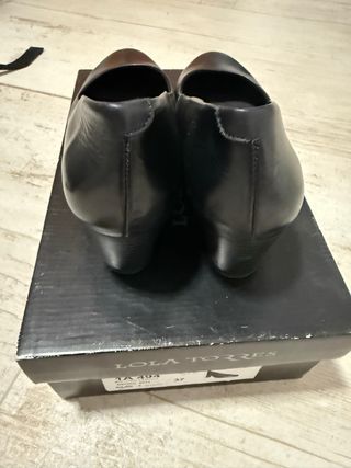 Zapatos piel tacon