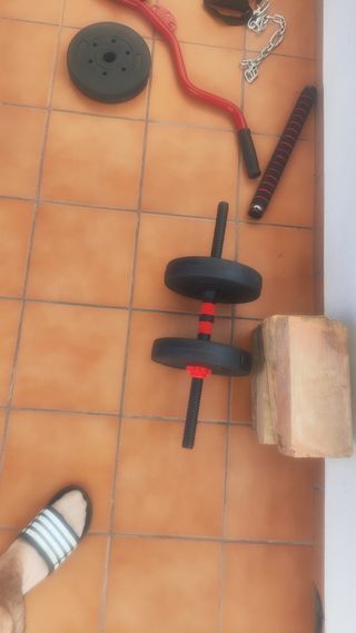 Multiestacionde hasta 75kg más tablet por 140 euro