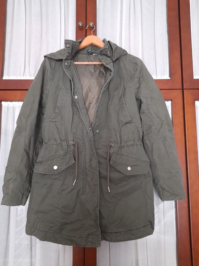 Parka en color verde H&M
