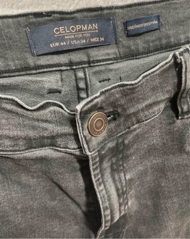 Pantalon vaquero hombre negro