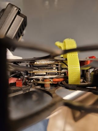 Custom build sub250 cinewhoop <13min flight time