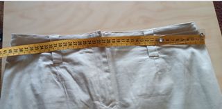 Gonna longuette cotone con bande bianche tg M-L