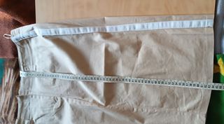 Gonna longuette cotone con bande bianche tg M-L