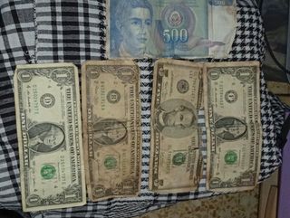 Billetes y monedas americanas 