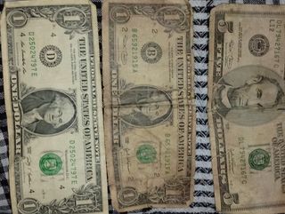 Billetes y monedas americanas 