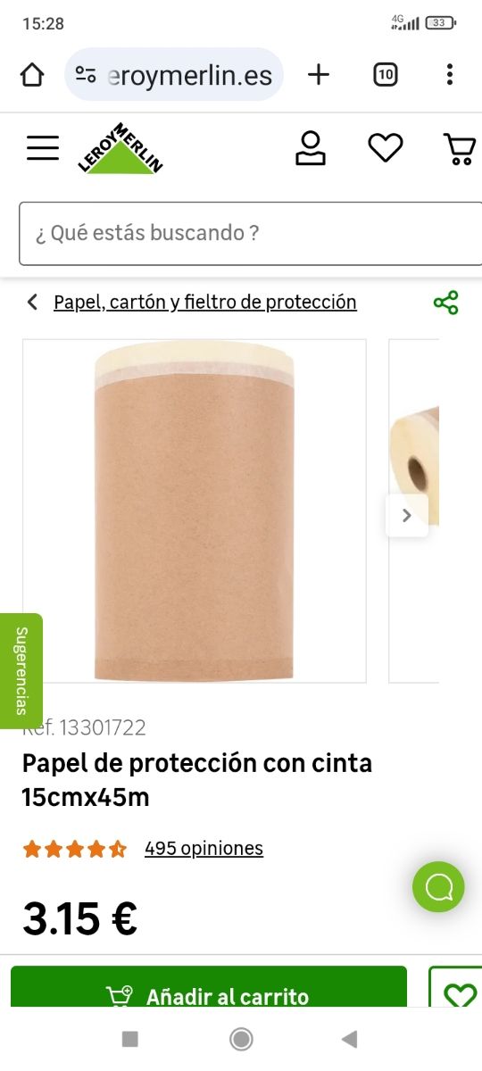 8 Rollos de papel con cinta