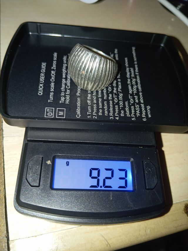 Anillo de plata mexicana 