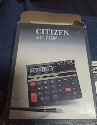 Calculadora vintage Citizen EC 110p nueva.
