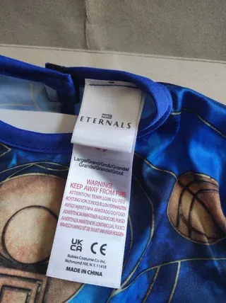 Disfraz niño Eternals de Marvel talla 7-8 años.