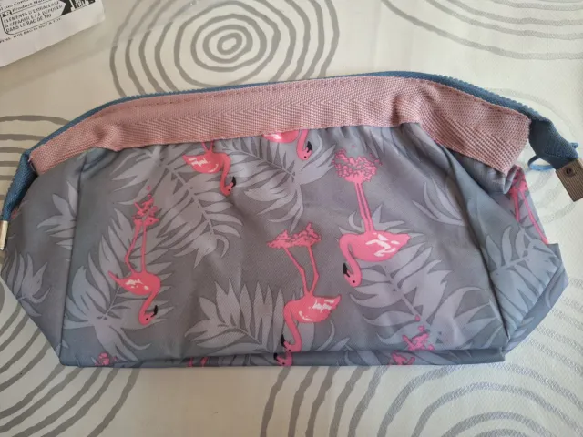 Neceser Estampado Flamencos y Hojas