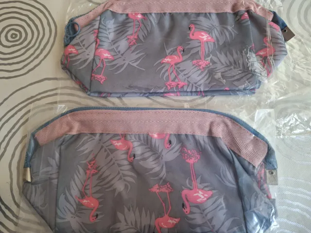 Neceser Estampado Flamencos y Hojas