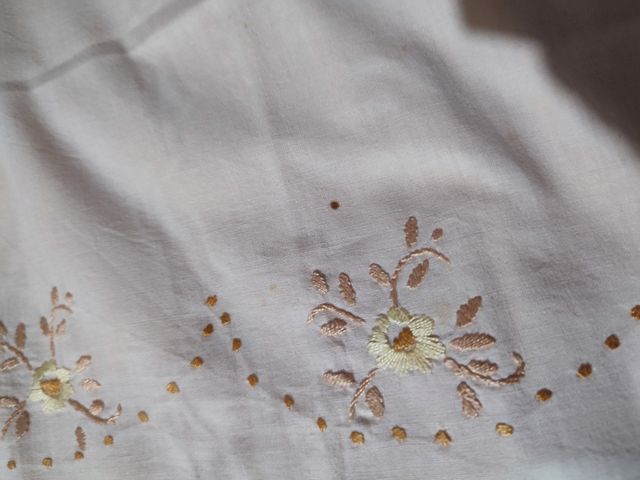 Set lenzuola Ricamo a mano Cotone puro