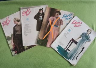 Revistas antiguas el hogar y la moda