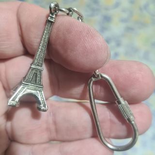 Portachiavi Parigi vintage metallo Torre