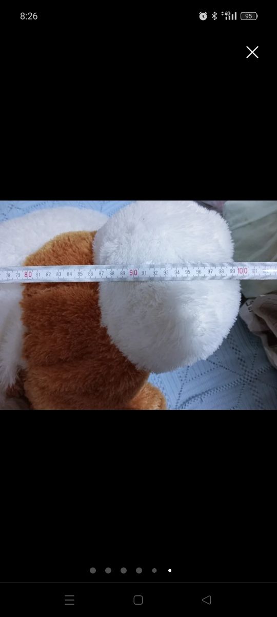 Grande cane di peluche