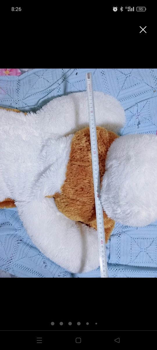 Grande cane di peluche