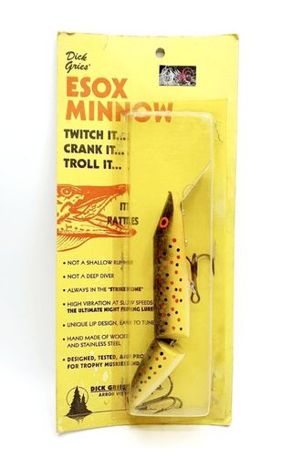 DICK GRIES, SEÑUELOS LUCIO, PESCA RIO, ESOX MINOWI