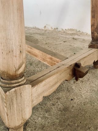 Mesa rústica antigua inglesa de preparación, 1900s