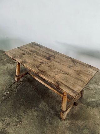 Mesa rústica antigua inglesa de preparación, 1900s