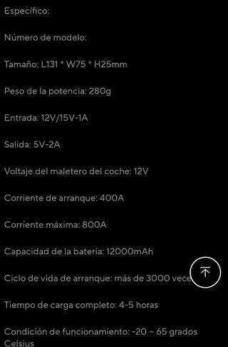 Arrancador de coche portátil nuevo 