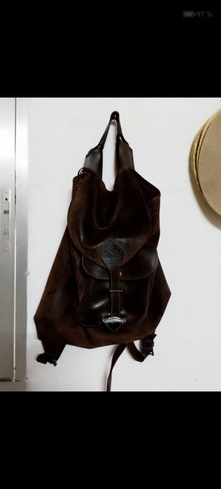Mochila / Zurrón de cuero