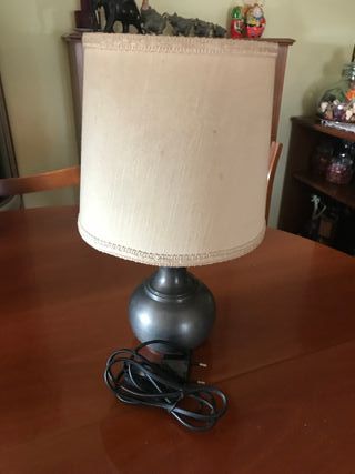 LUME ANTICO CON BASE PELTRO PER ARREDARE 34 x 17