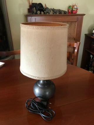 LUME ANTICO CON BASE PELTRO PER ARREDARE 34 x 17