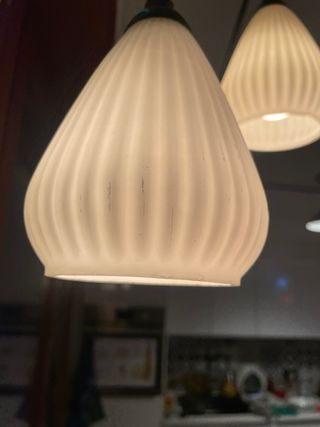 LAMPADARIO VINTAGE ART DECO OTTONE VETRO DESIGN