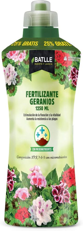 Pack de 5 Fertilizantes geranios, Batlle