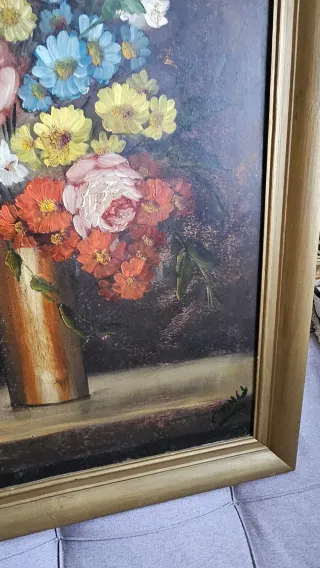 Cuadro óleo con marco