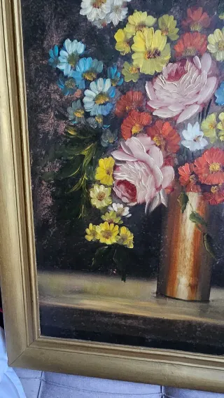 Cuadro óleo con marco