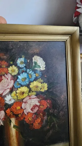 Cuadro óleo con marco