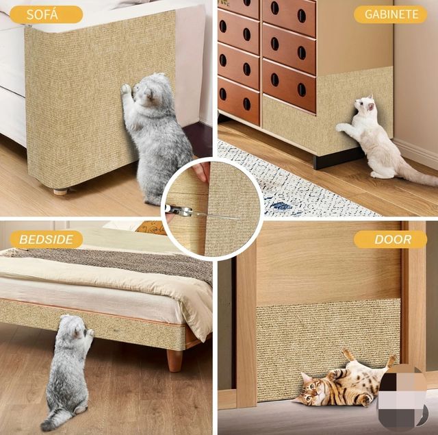 Alfombrilla rascador para gatos 40 x 100 cm