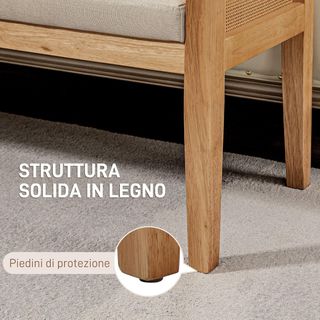 Panca Fondo Letto con Seduta Imbottita, Panca in L