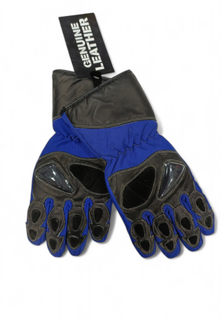 Guantes Unisex Azules para Moto Largos