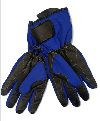 Guantes Unisex Azules para Moto Largos